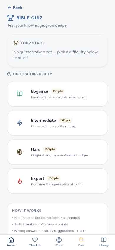 Bible Quiz screenshot 1